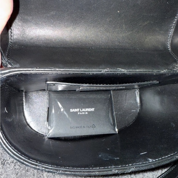YSL June quilted black leather crossbody bag authentic‎ - Picture 5 of 13